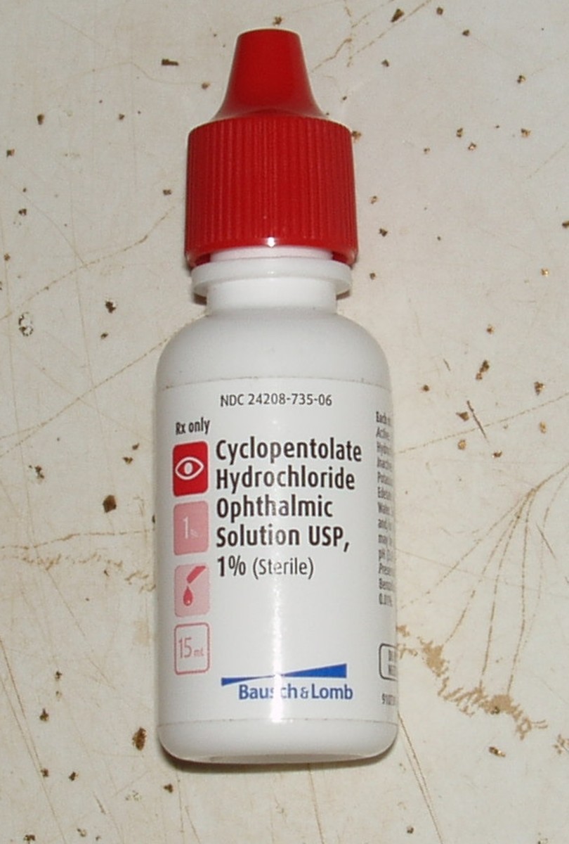 Cyclopentolate dilating eye drops
