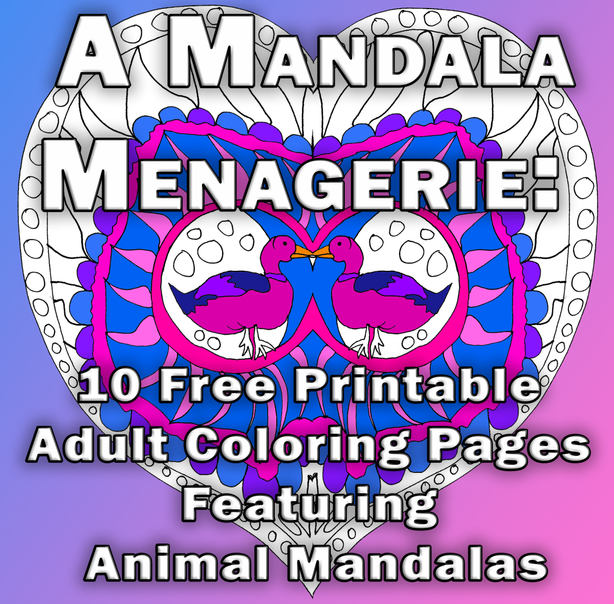 10 Free Printable Adult Coloring Pages Featuring Animals