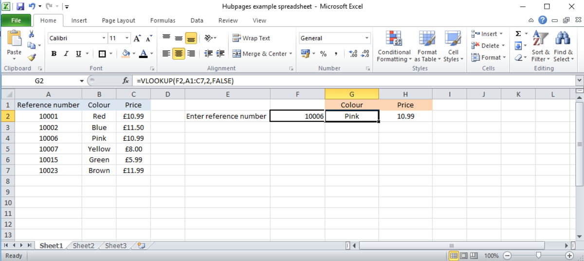 how to use vlookup in excel to solve