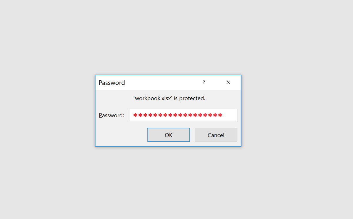 Adding a password to an Excel file will keep sensitive information in your workbook secret. This is especially true if the file is being emailed over an unsecured connection. 