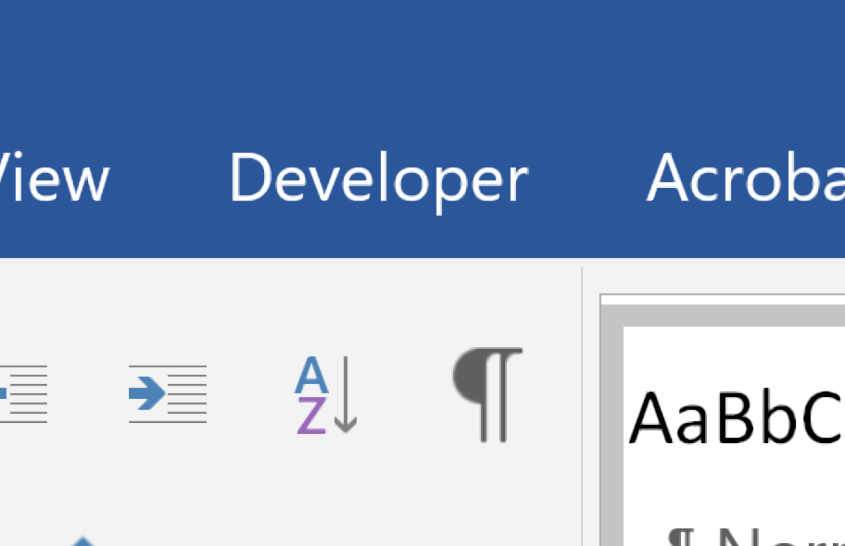 How to Add the Developer Tab in MS Word - TurboFuture