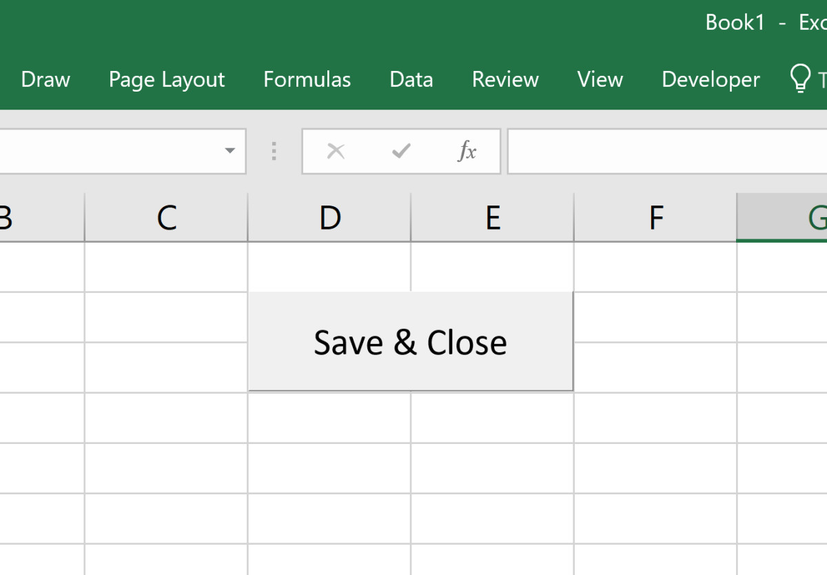 How To Create A Macro Button To Save Close An Excel Workbook Turbofuture