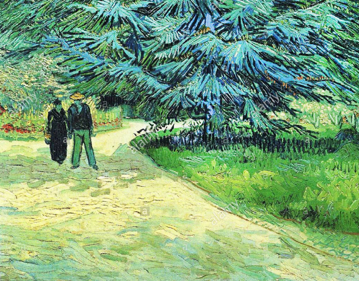 Vincent van Gogh's The Poet's Garden, Arles 1888 