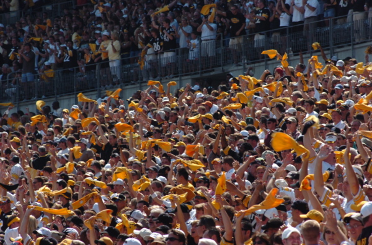 Terrible Towels fly at Heinz Field as Steeler Nation roots for their team. 