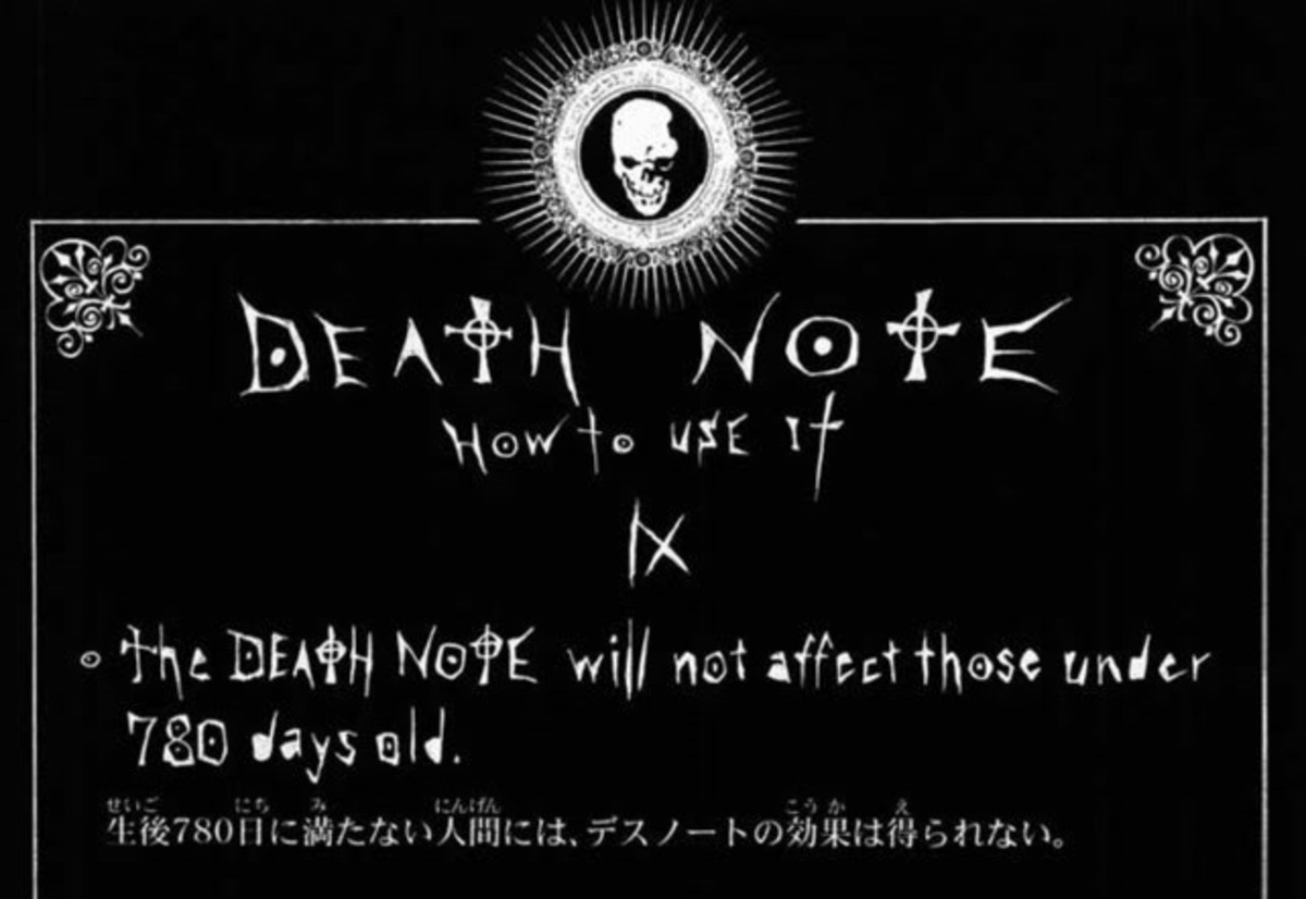 The Death Note's age limits.
