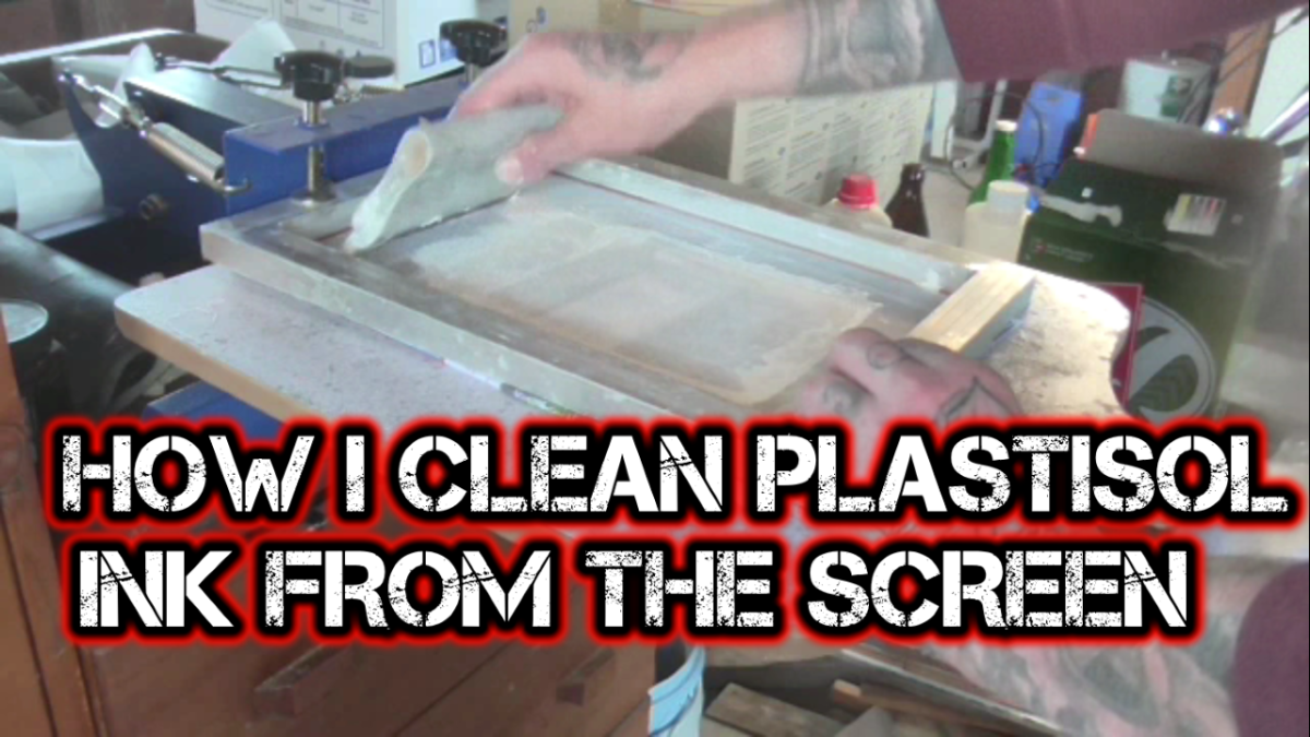 Here's how to clean a screen printing screen.