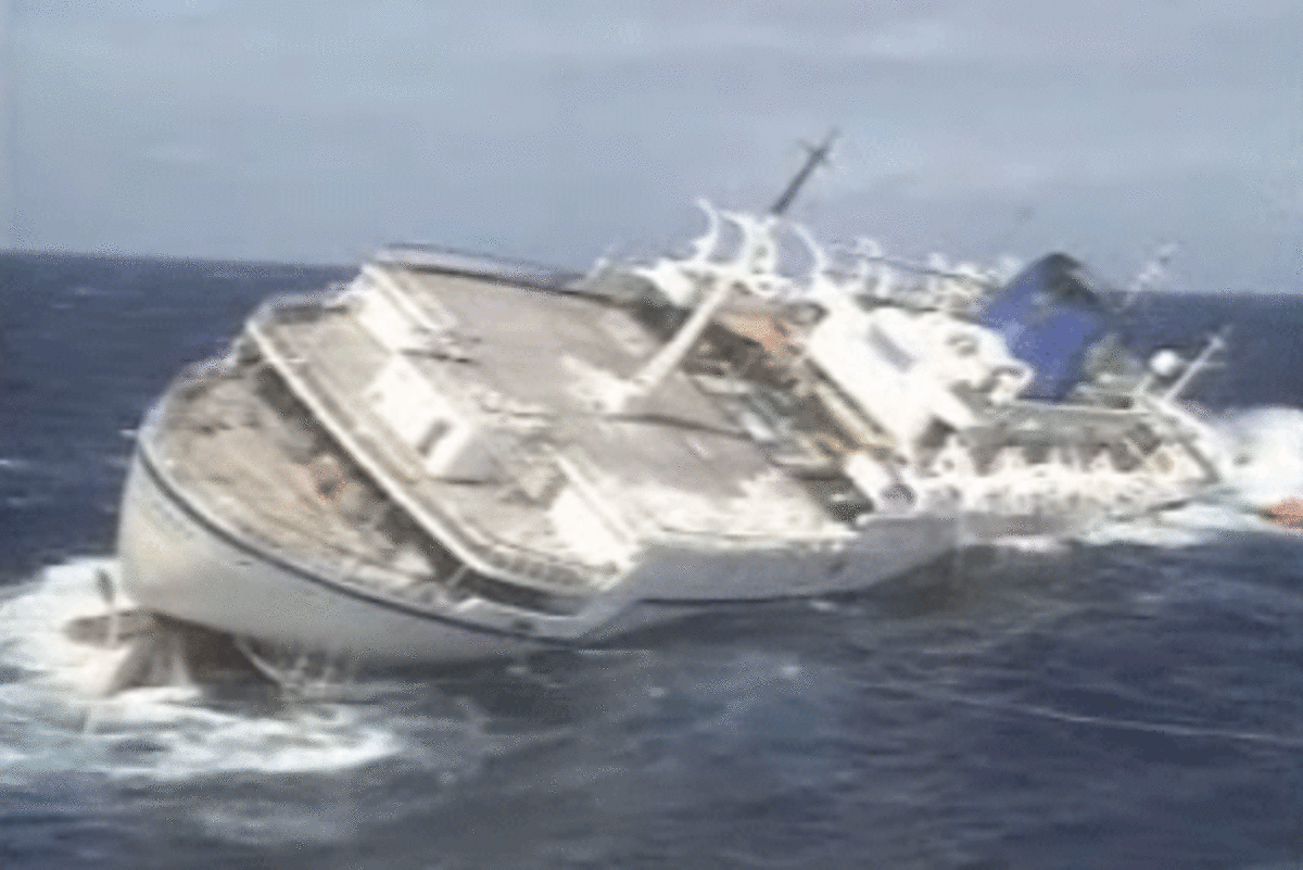 cruise ship sinking 1960s