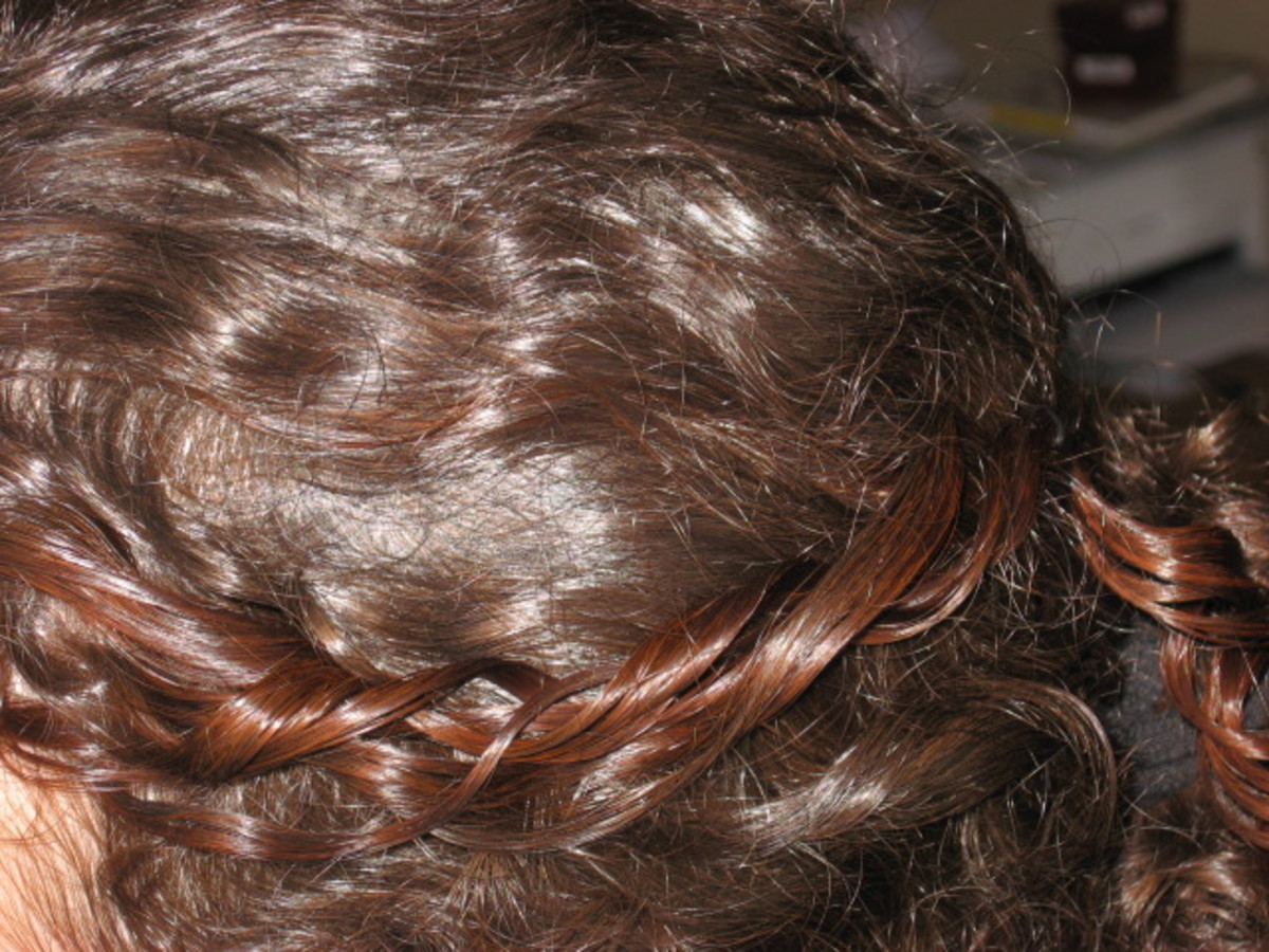 Henna tested on a section of hair