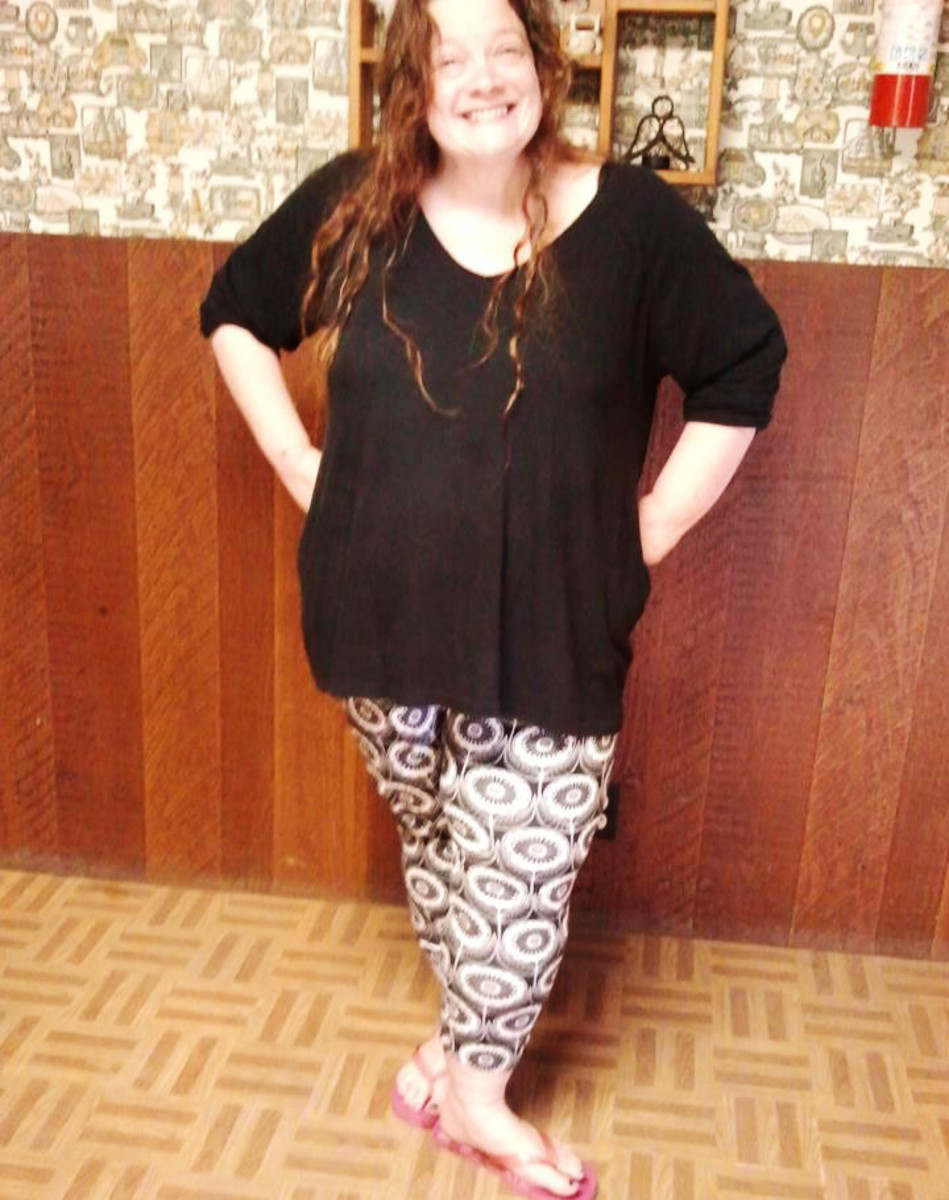 Take care with your fashion choices. My weight loss has given me an infatuation with ridiculously printed pants!