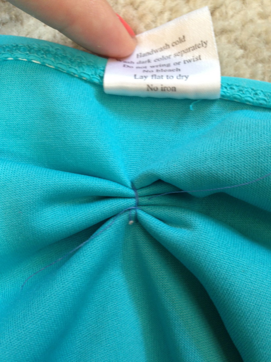 How to fix a saggy, loose-fitting bikini bottom.