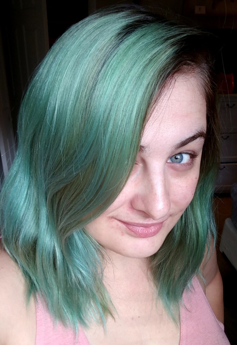 Emerald Green  HAIR COLOUR