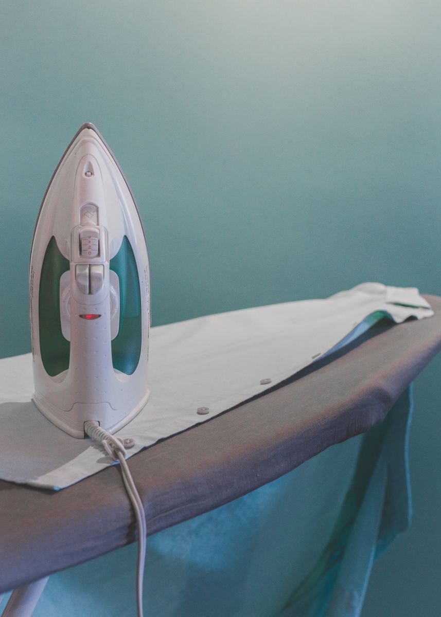 Investing in an iron will help cut down on dry cleaning costs. 