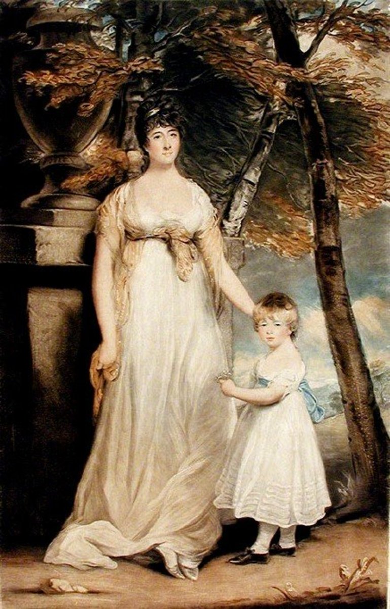 Regency Style - Women with a Child Circa 1805