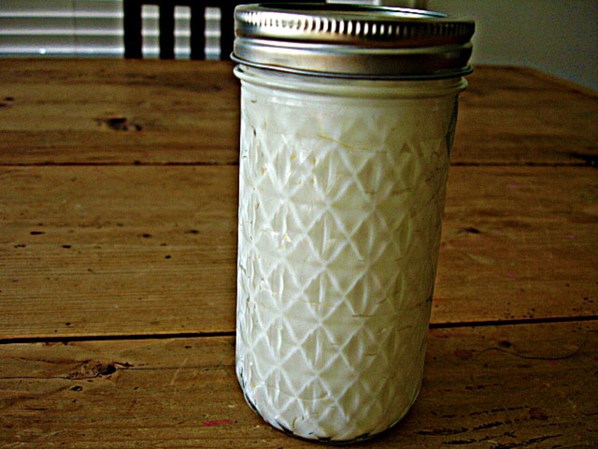 You can store it in little mason jars like this one.