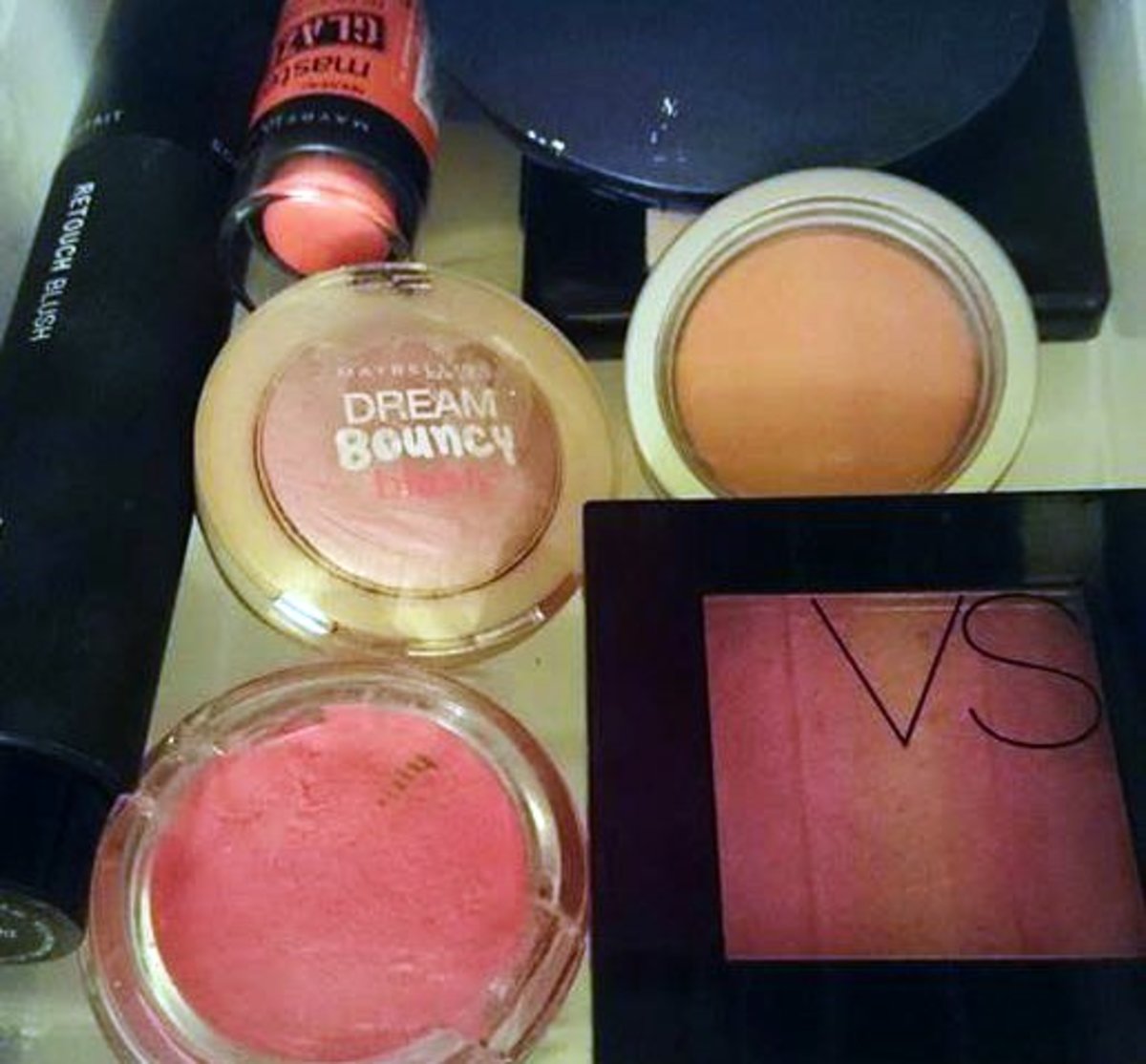 Be careful with your blush. Sheer out dark colors if you need to, blend blend blend!