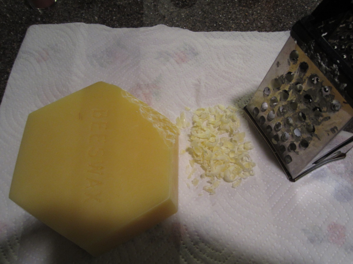 Grated beeswax