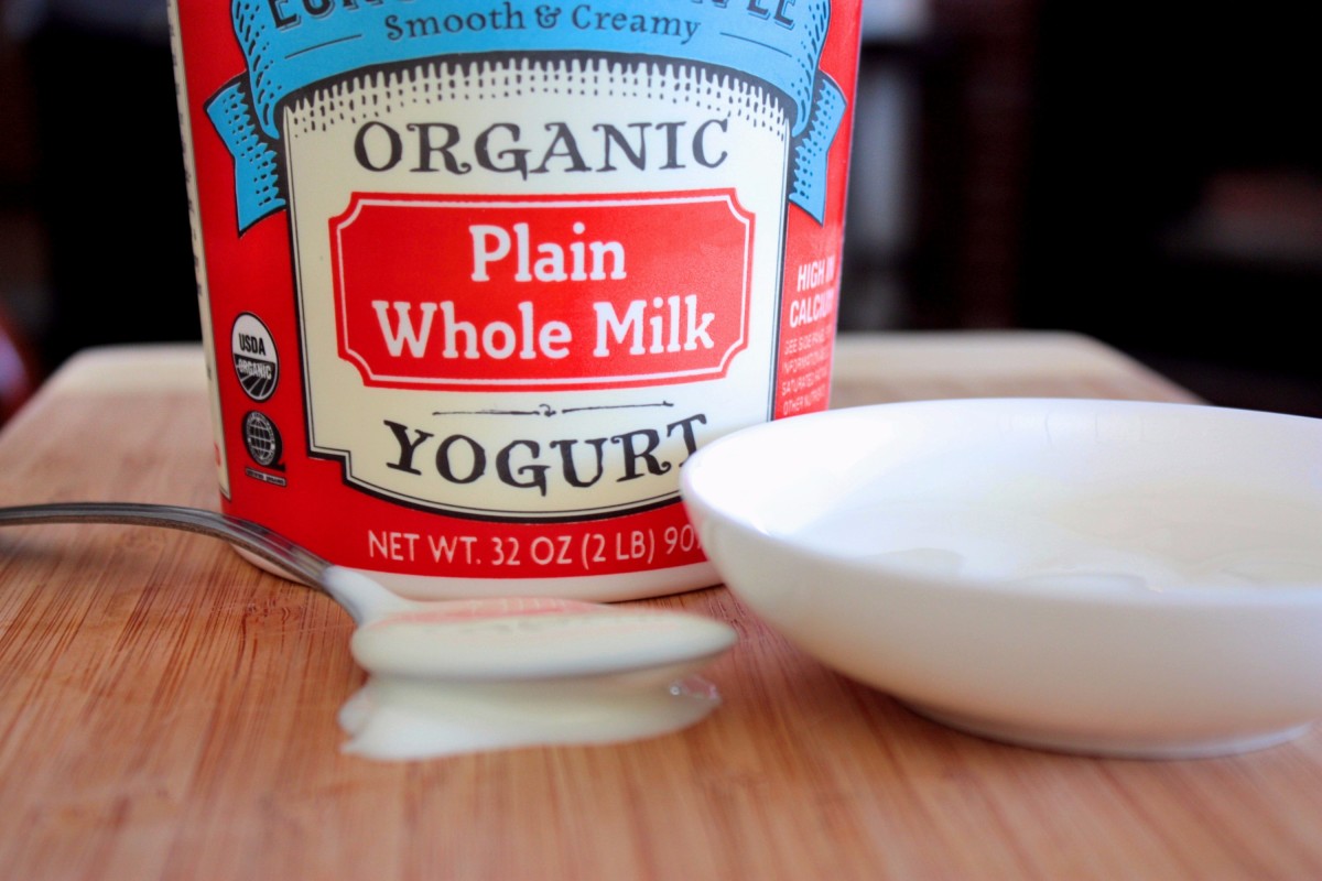 Yogurt contains high amounts of lactic acid.