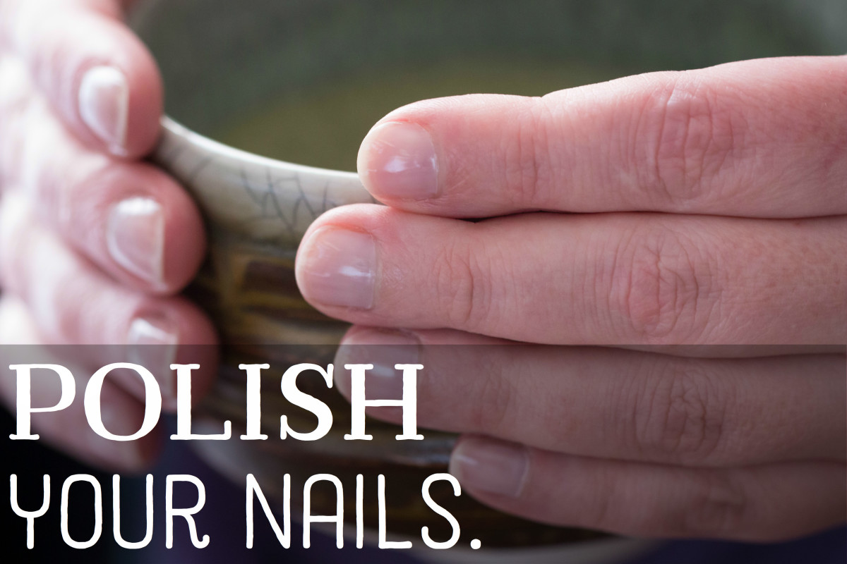 Even a clear base coat of nail polish can help protect your nails.