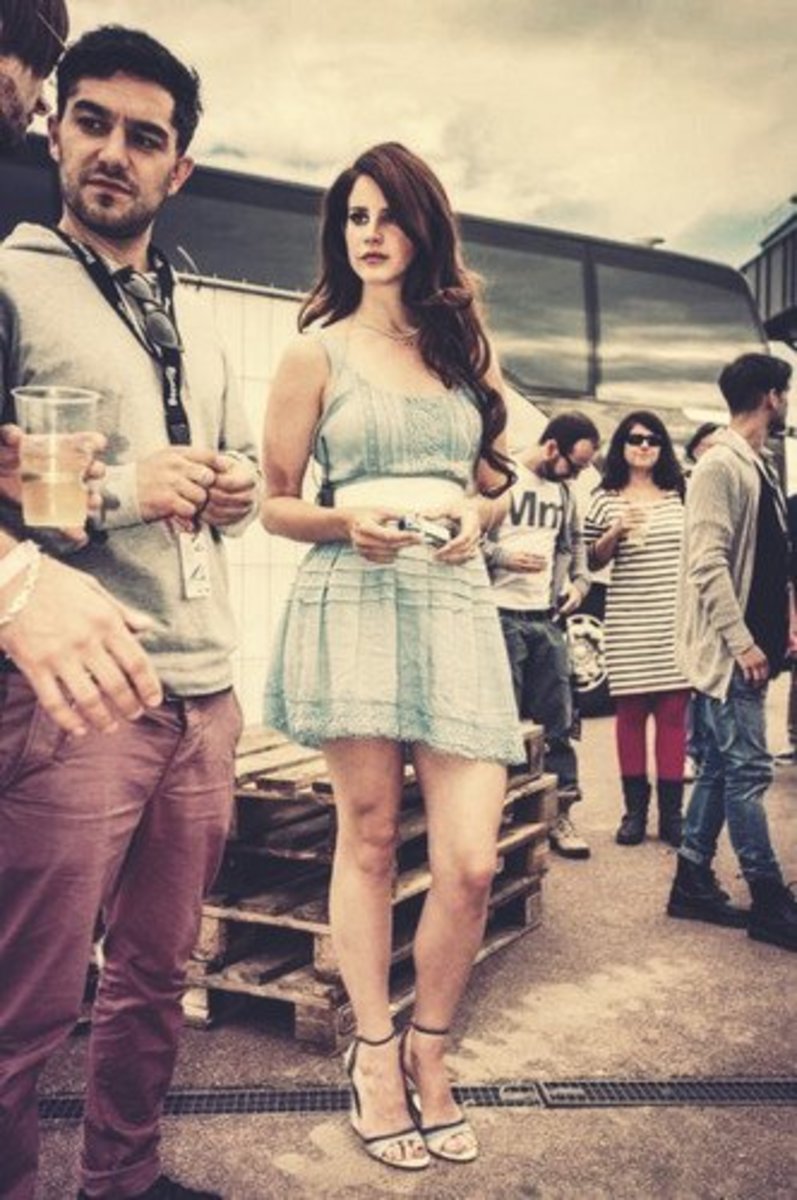 Get a vintage-inspired dress like Lana Del Rey.