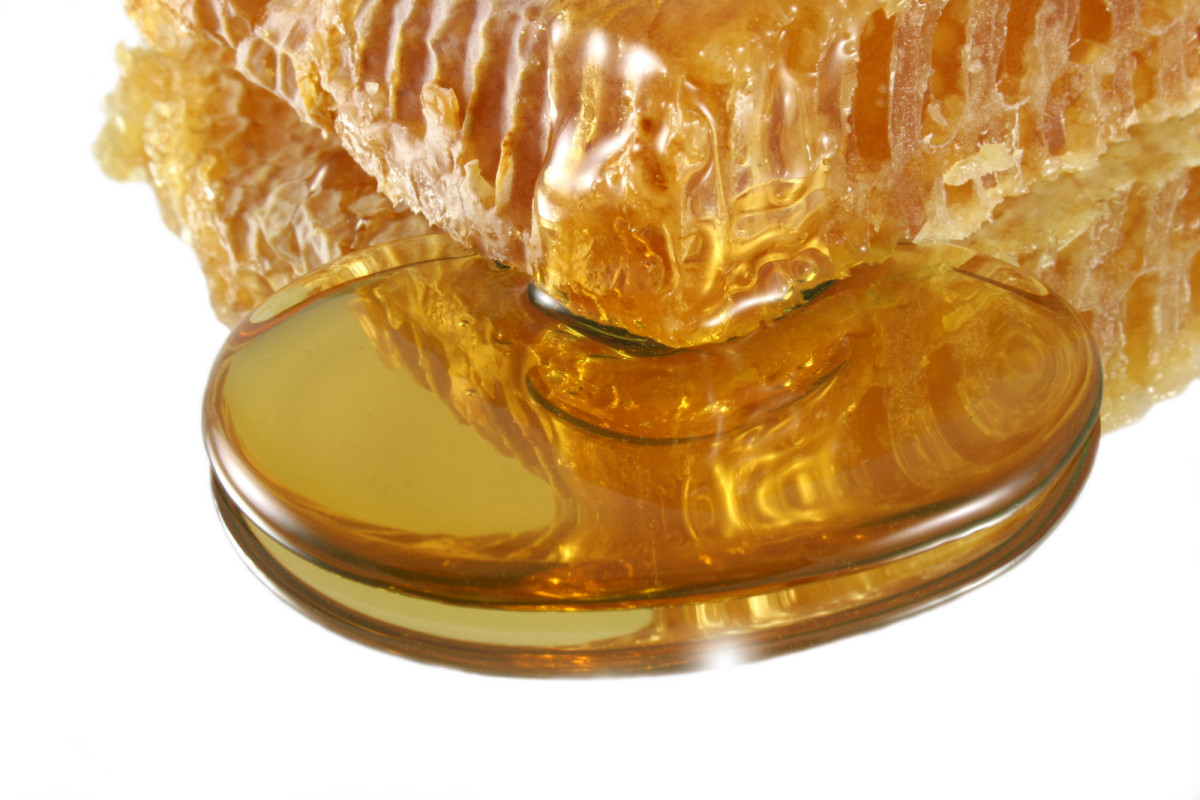 Honey locks in moisture and is antibacterial.