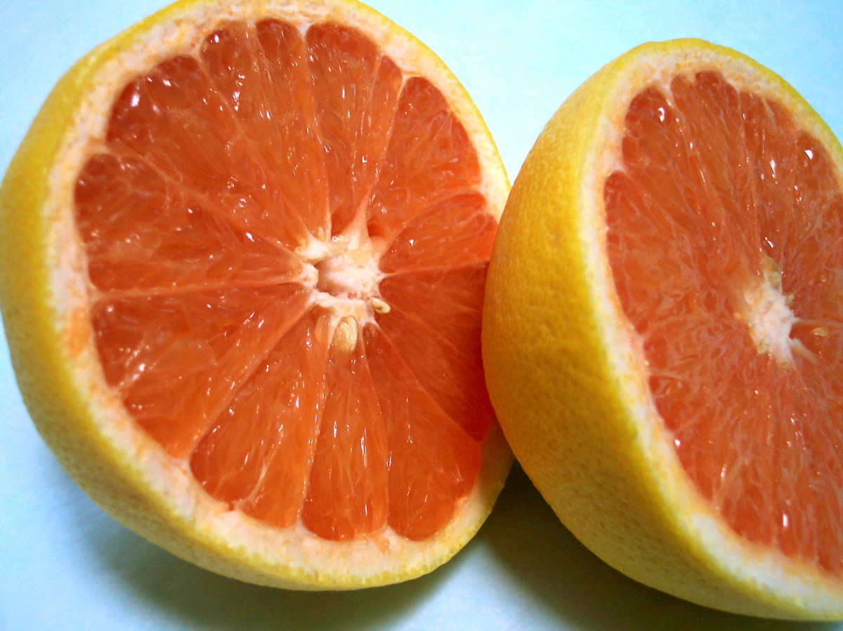 White, red or pink grapefruit may be used.