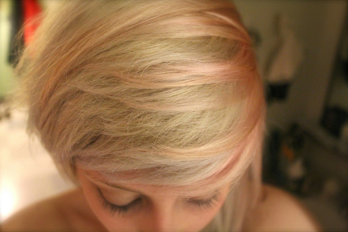 Bleached and colored hair can benefit from hair repair shampoo.