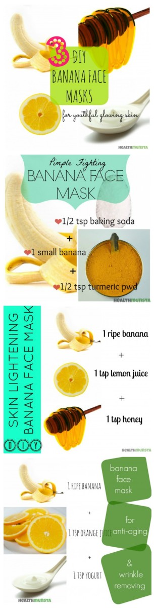 Find these awesome banana face masks here!