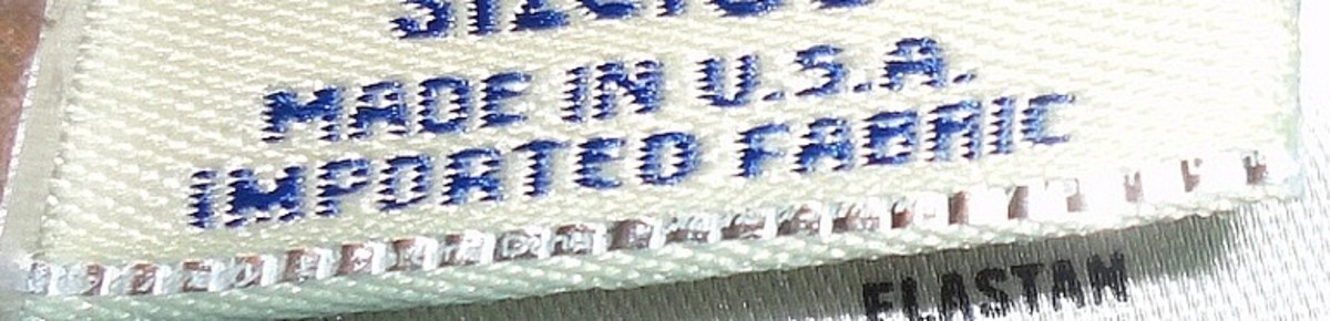 Close up detail of Micro Stitching on authentic Citizens of Humanity brand jeans