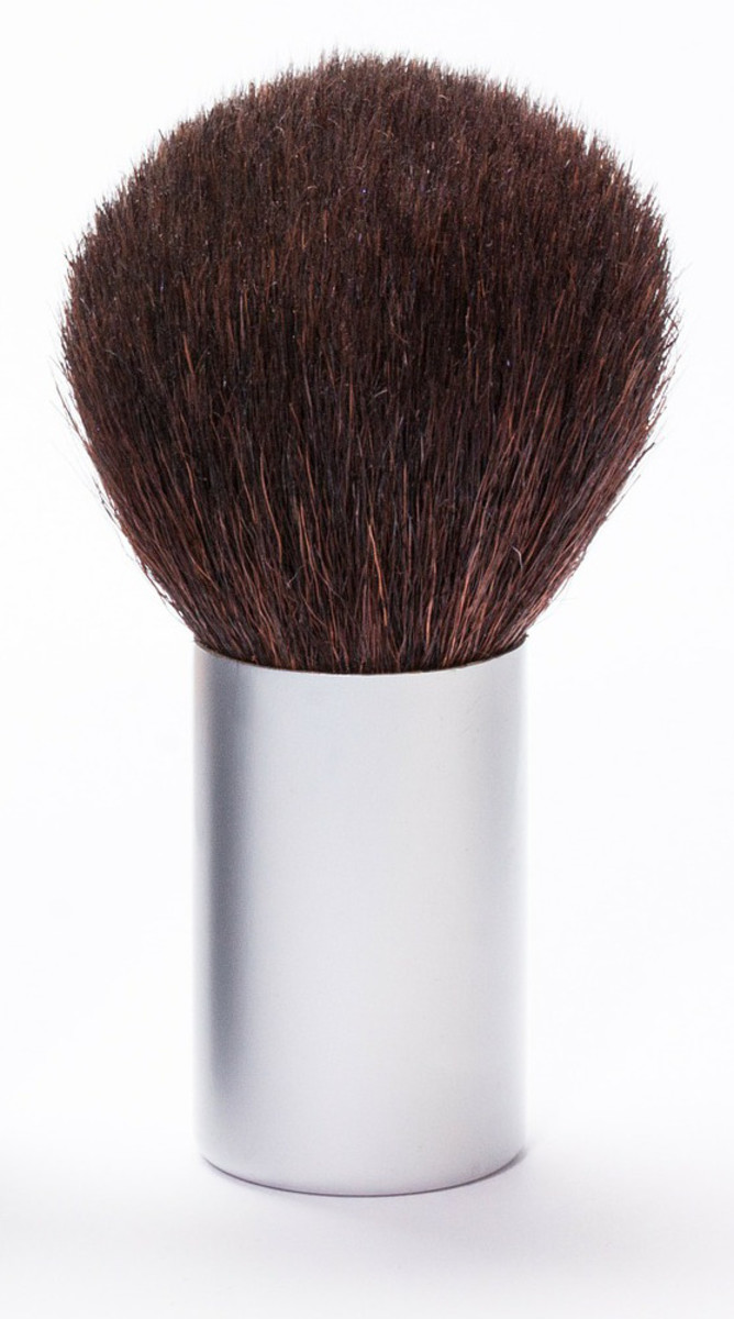 Whether your powder is pressed or loose, apply with a brush.