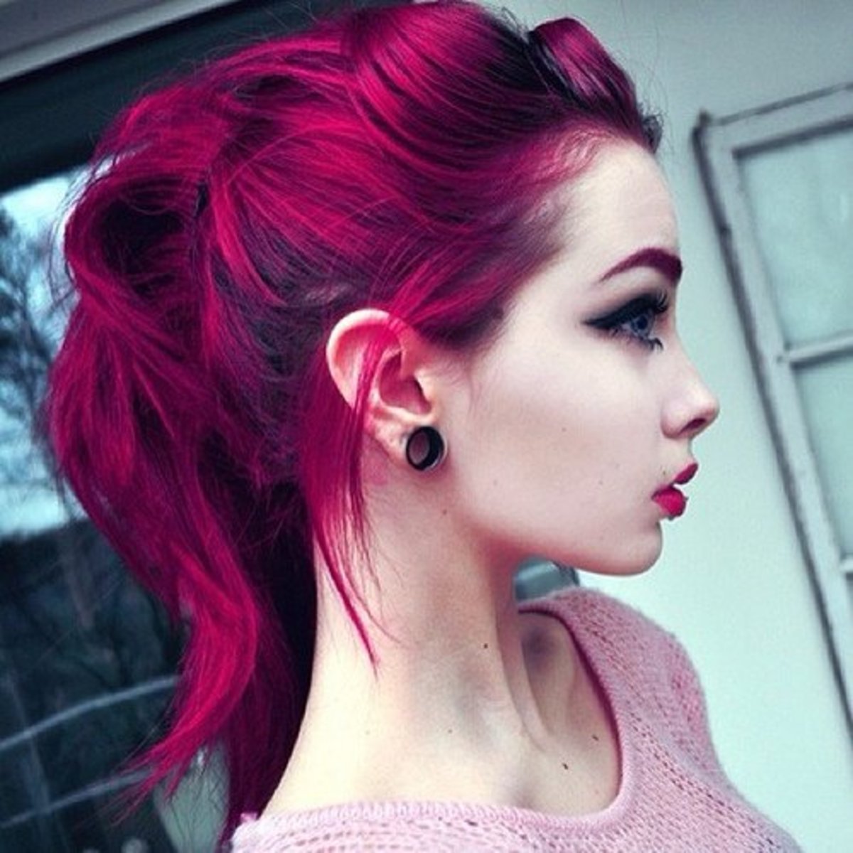 red plum hair color