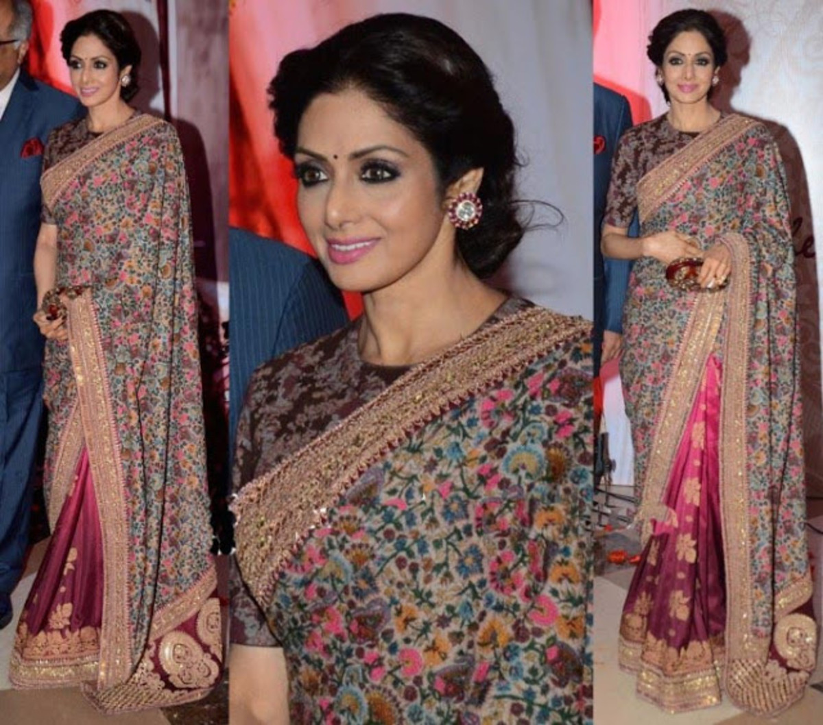 Shreedevi in Deep Neck Blouse - Saree Blouse Patterns