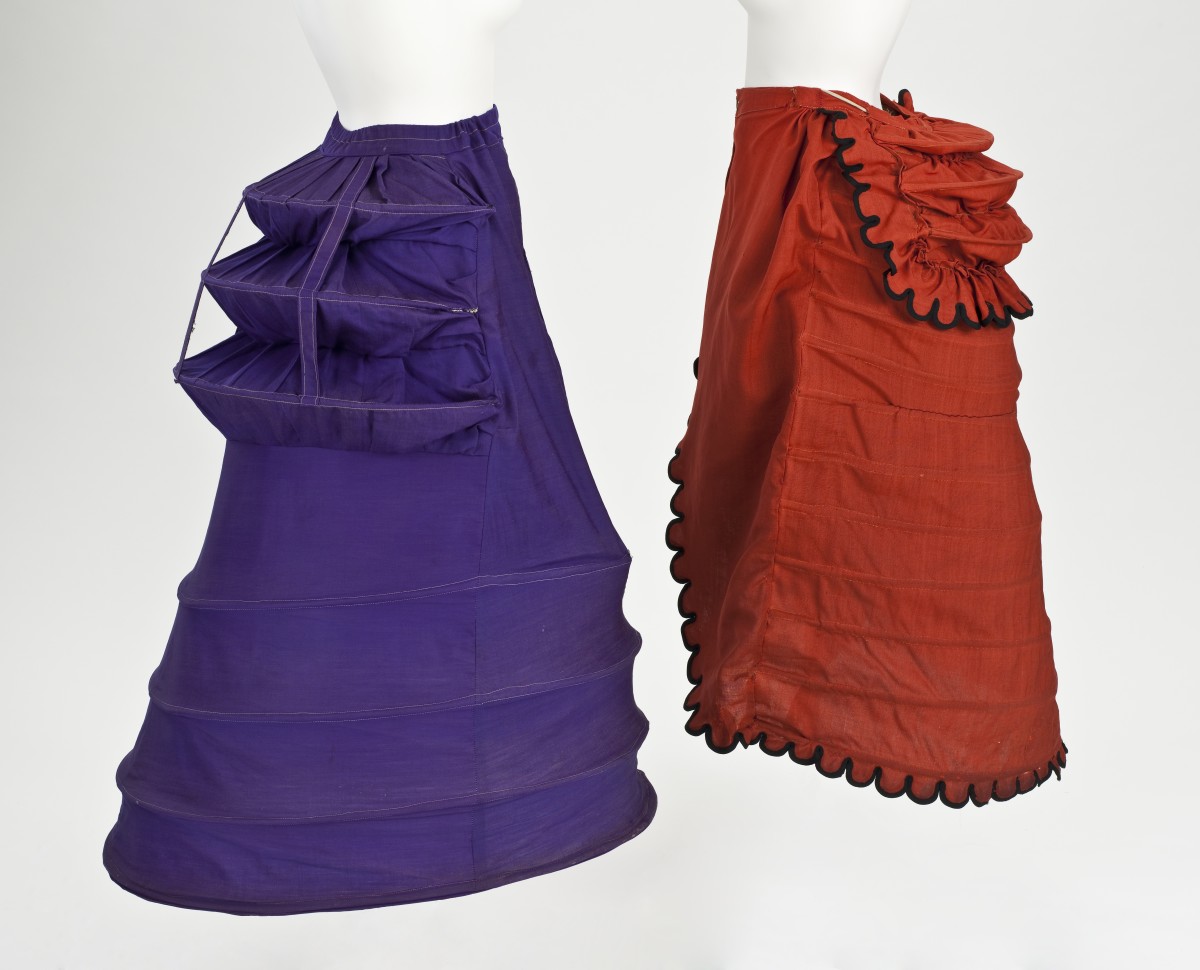 Crinoline with attached bustle