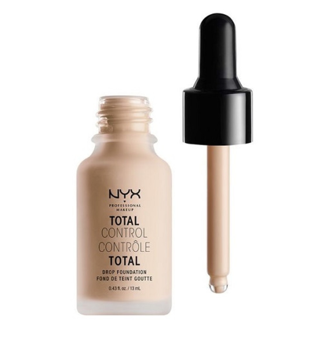 Nyx Total Control Drop Foundation is pricy but user-friendly and effective.