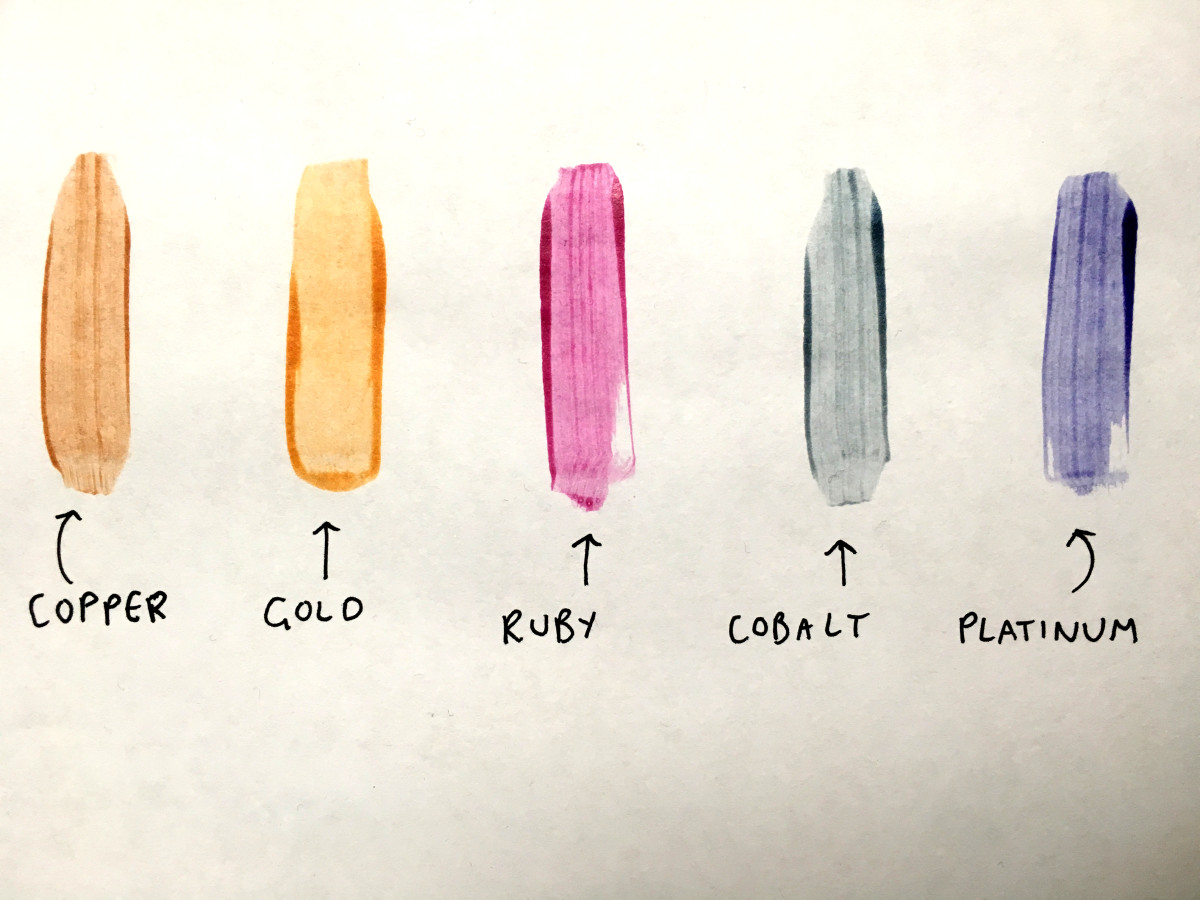 Colour wash swatches