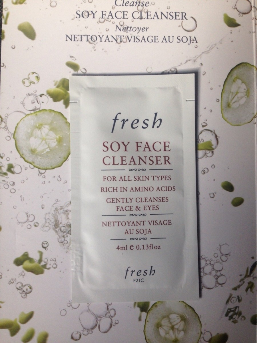 Soy face cleanser