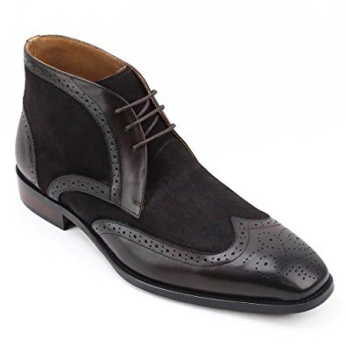 Details about   Handmade Men's Leather Formal Real Wingtip Brown Lace Up Dress Casual Shoes-119
