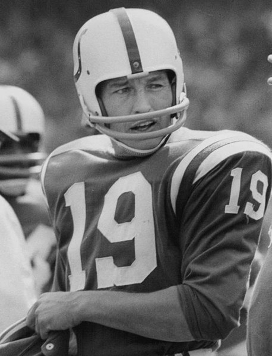 The Colts' uniforms have changed little since the days of Johnny Unitas in the '50s and '60s.