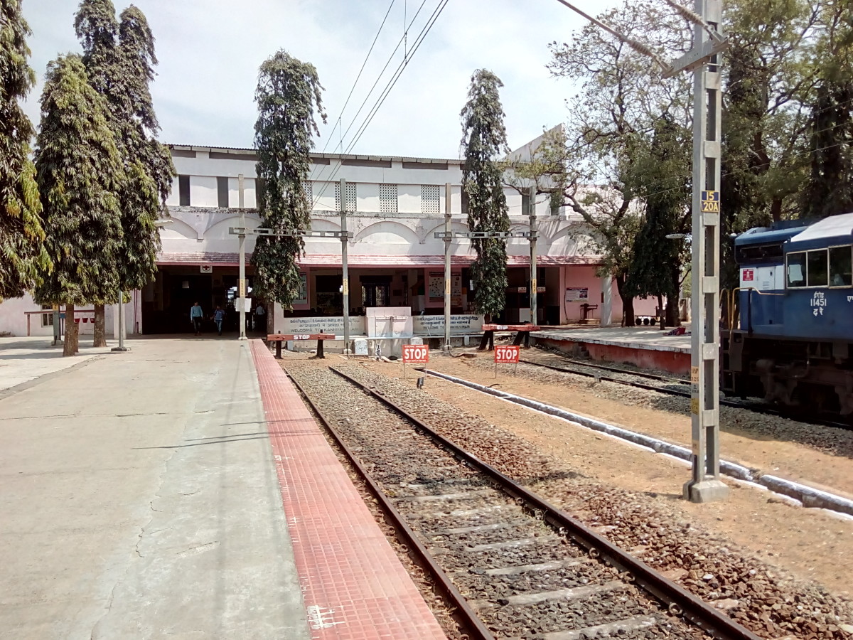 The railway line of Indian mainland ends at Kanyakumari.