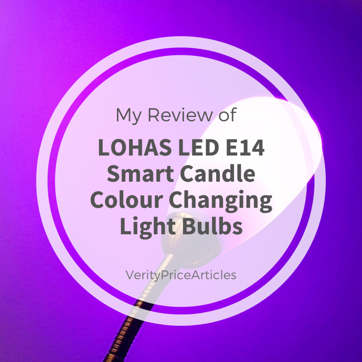 My honest and unsponsored review of LOHAS LED E14 Smart Candle Colour Changing Light Bulbs