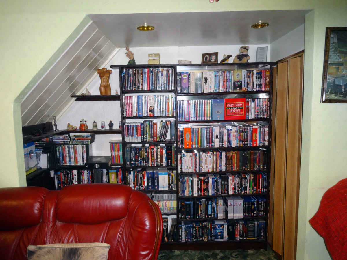 How To Retrofit Additional Shelving To A Built in DVD Storage Unit 