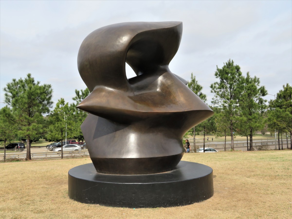 Henry Moore Sculpture Titled "Large Spindle Piece" in Houston