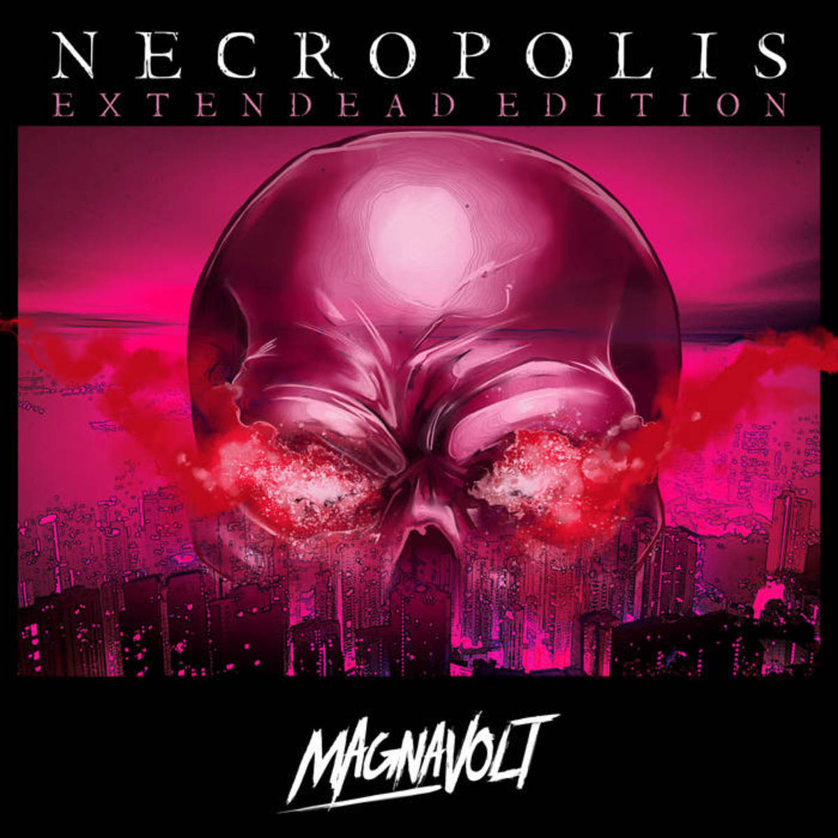 Album cover art for "Necropolis," by Magnavolt