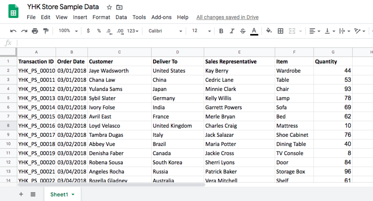 Data Connectors: Connect to Google Sheets