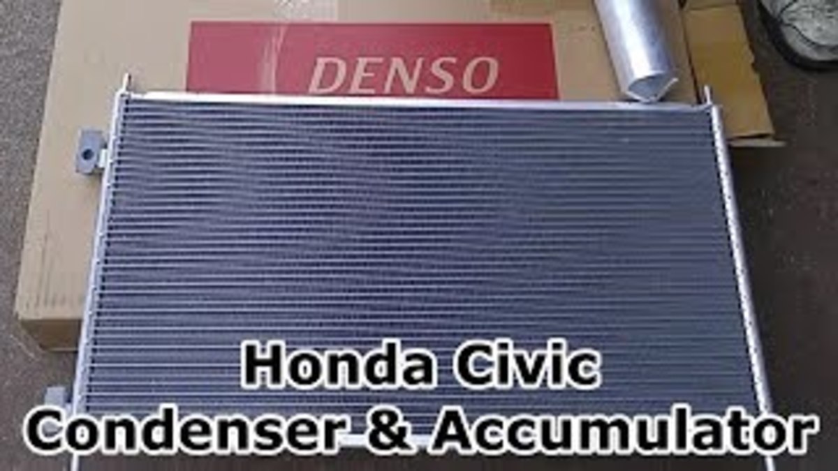 Replacing a Leaking A/C Condenser and Accumulator on a Honda Civic
