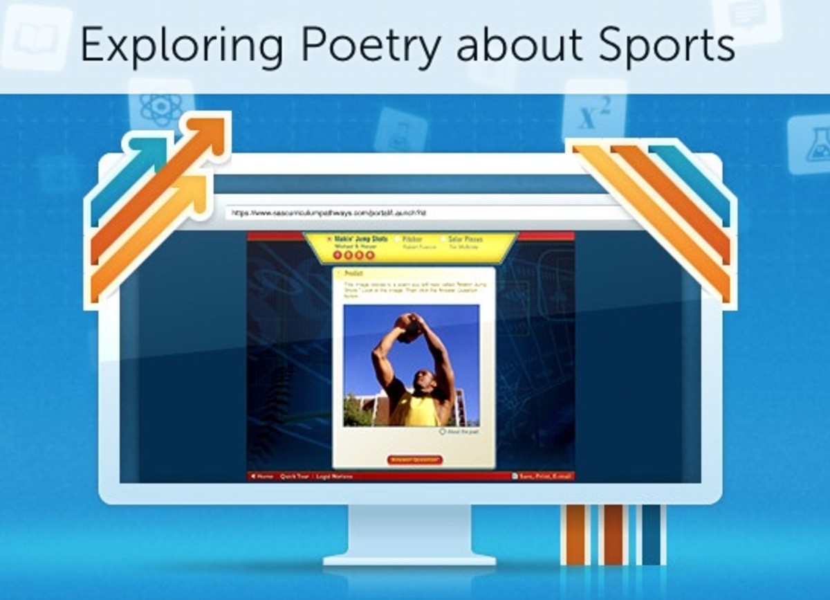 Exploring Poetry with Curriculum Pathways. In this lesson, children learn about sports-themed poems.