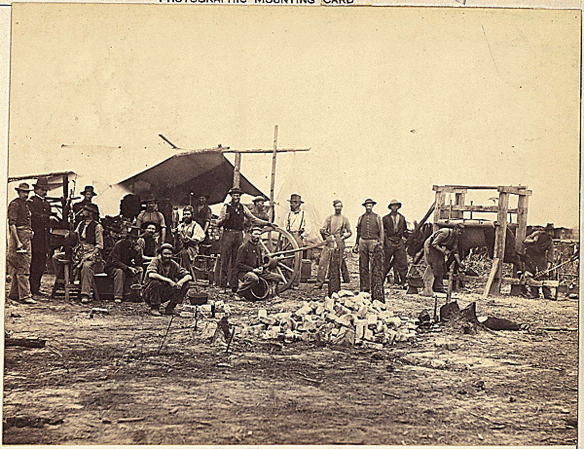 Virginia, Petersburg, Field workshop in the Ninth Army Corps., 02/1864