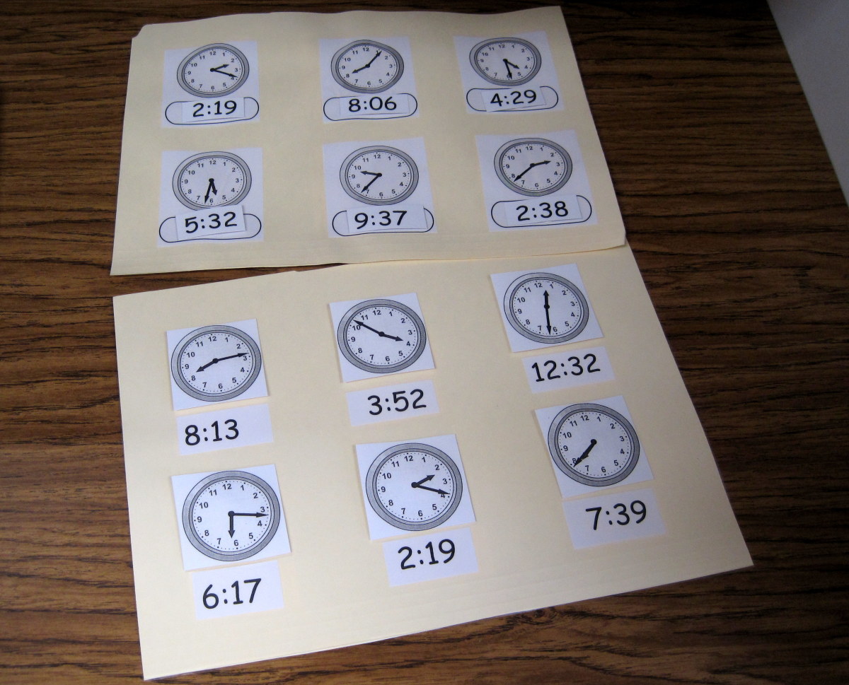 Learn To Tell the Time Clock Teaching Aid for Kids Intelligent Development 