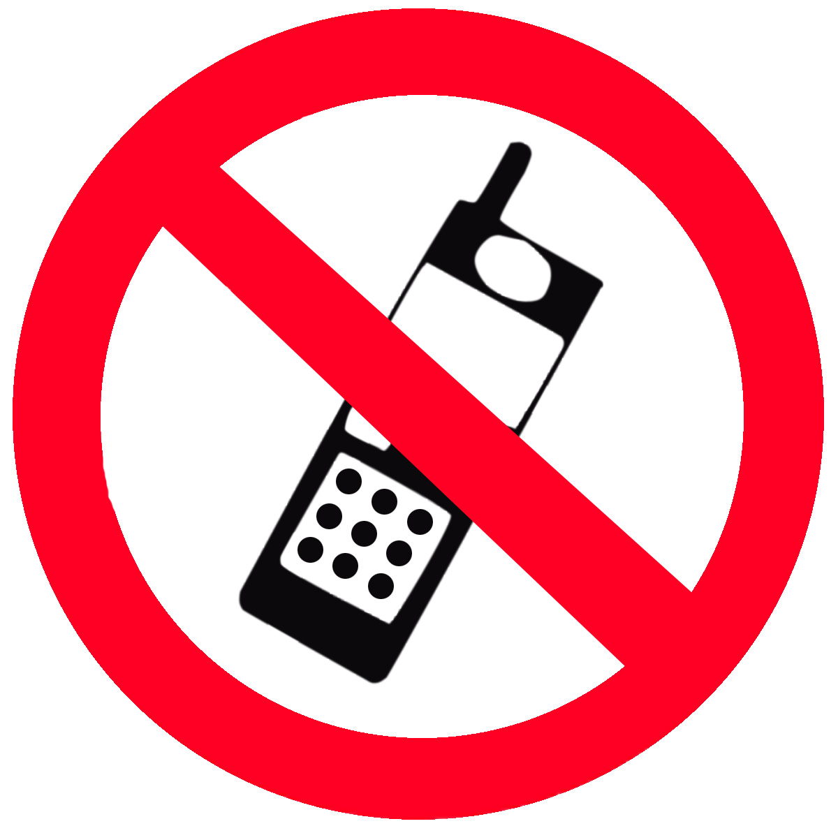 No cell phones