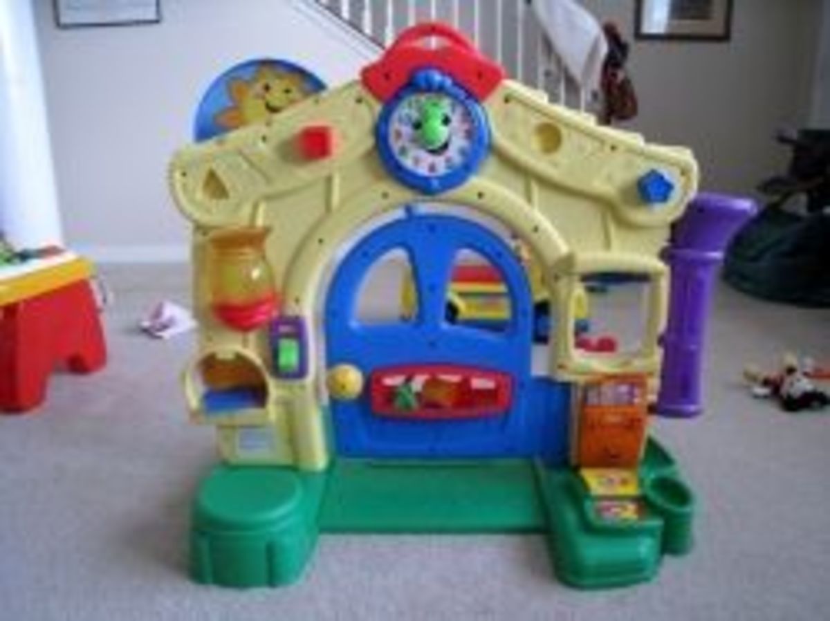 fisher price laugh and learn house door