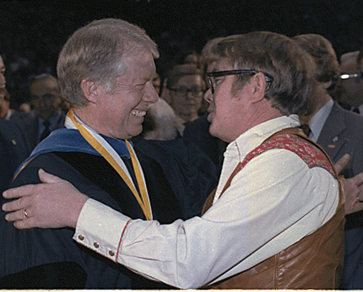 Black sheep Billy Carter and his presidential brother, Jimmy, in February, 1979. 